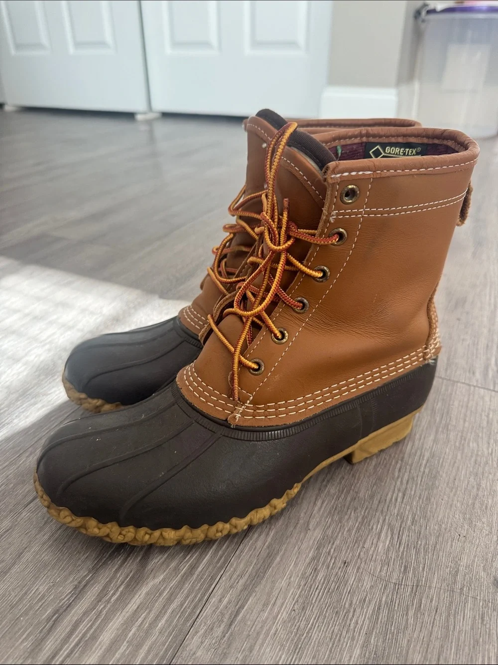L.L. Bean Brown and Dark Brown Women's Winter Rain Boots